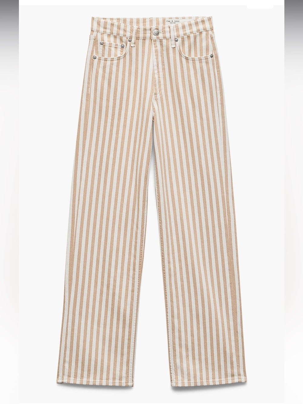 rag & bone Shea Stripe Relaxed Straight Jeans